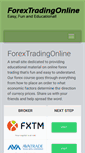 Mobile Screenshot of forextradingonline.com