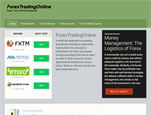 Tablet Screenshot of forextradingonline.com